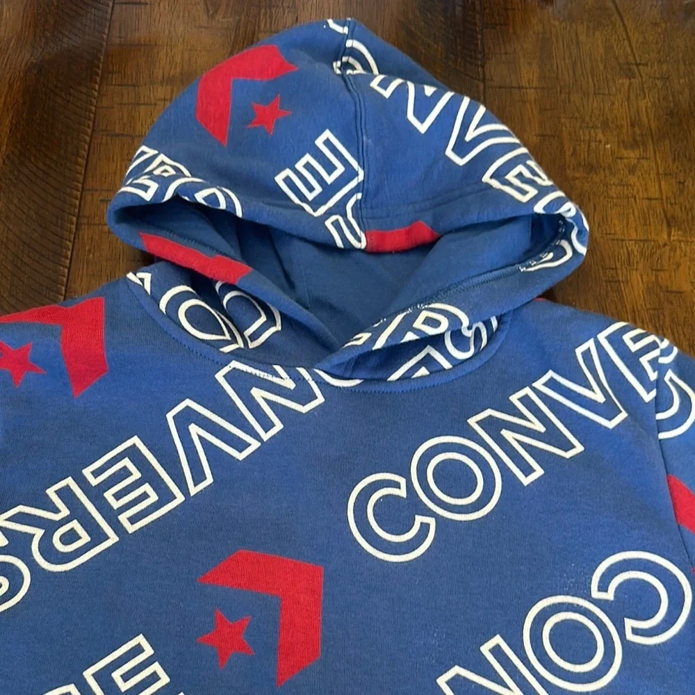 Converse Blue Hoodie Sweatshirt